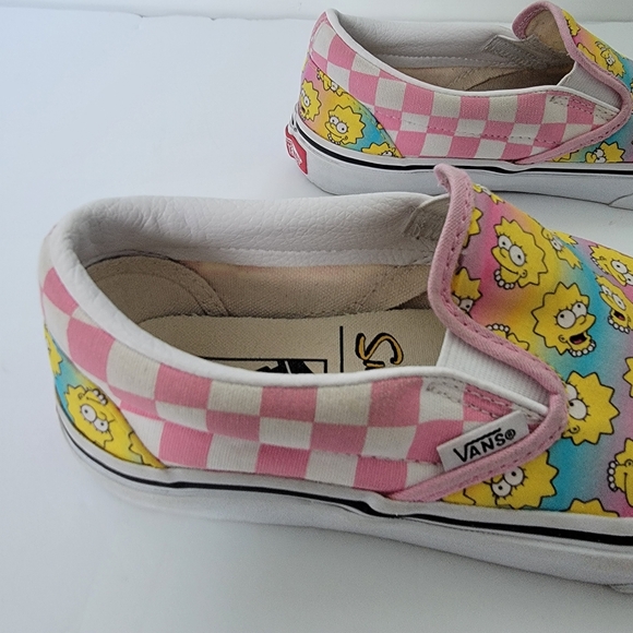 Vans The Simpsons Collaboration Limited Release Lisa Simpson Slip On Shoe W 7 - Picture 8 of 15